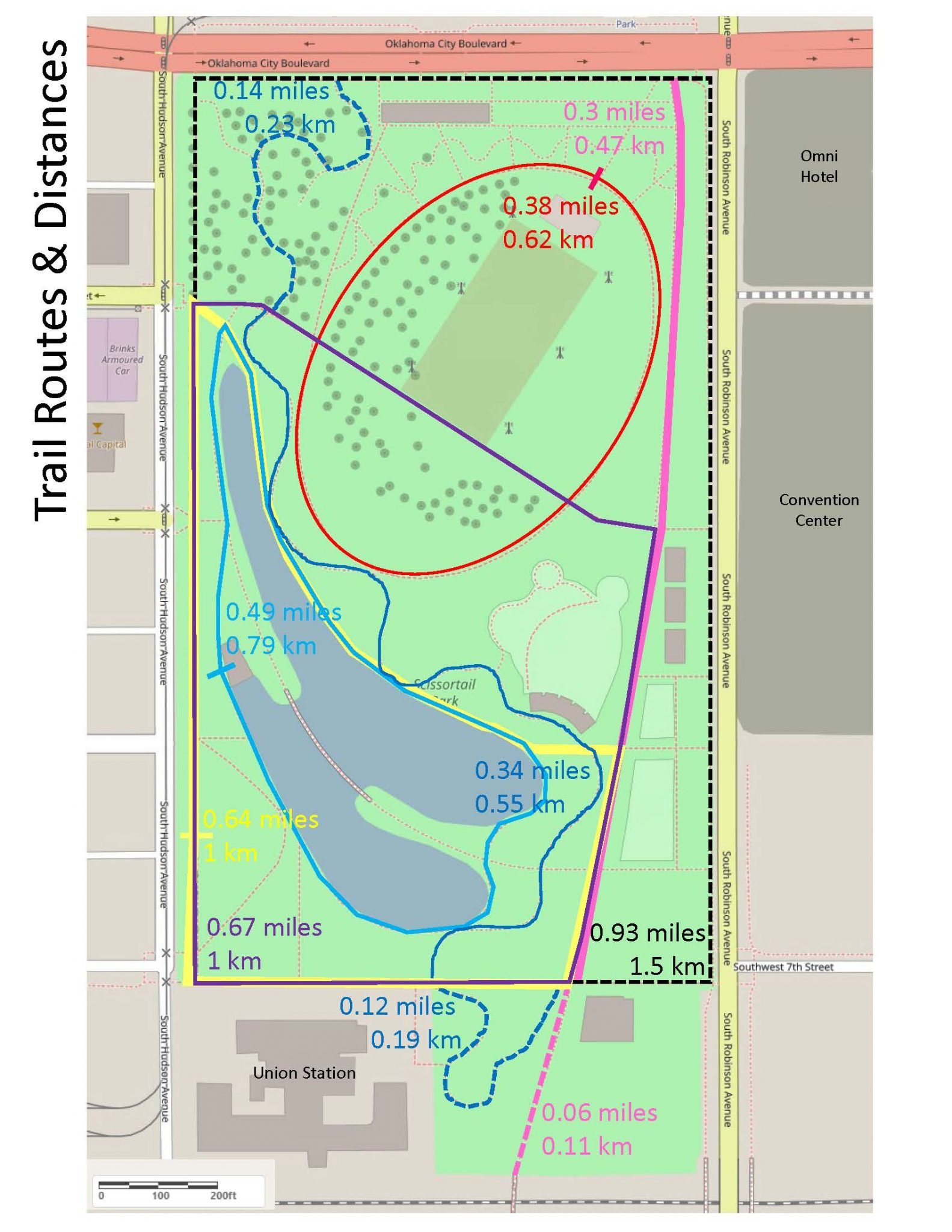 Scissortail Park Map Scissortail Park